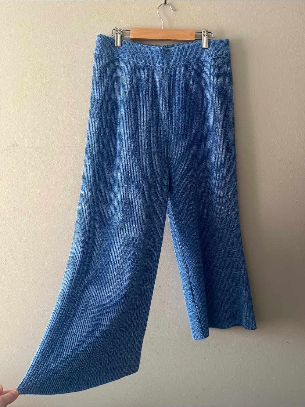 Light Blue Knit Culottes